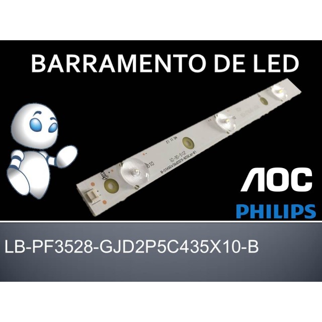 BARRA DE LED AOC LE43D1452 LB-PF3528-GJD2P5C435X10-B (SEMI-NOVA)